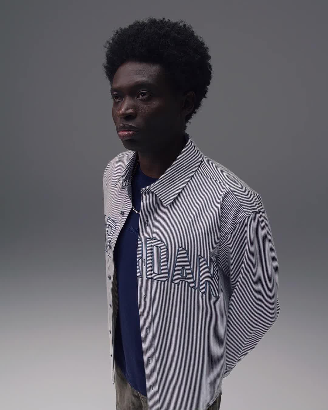 Men's Jordan Flight Oxford Long-Sleeve Top Product Image