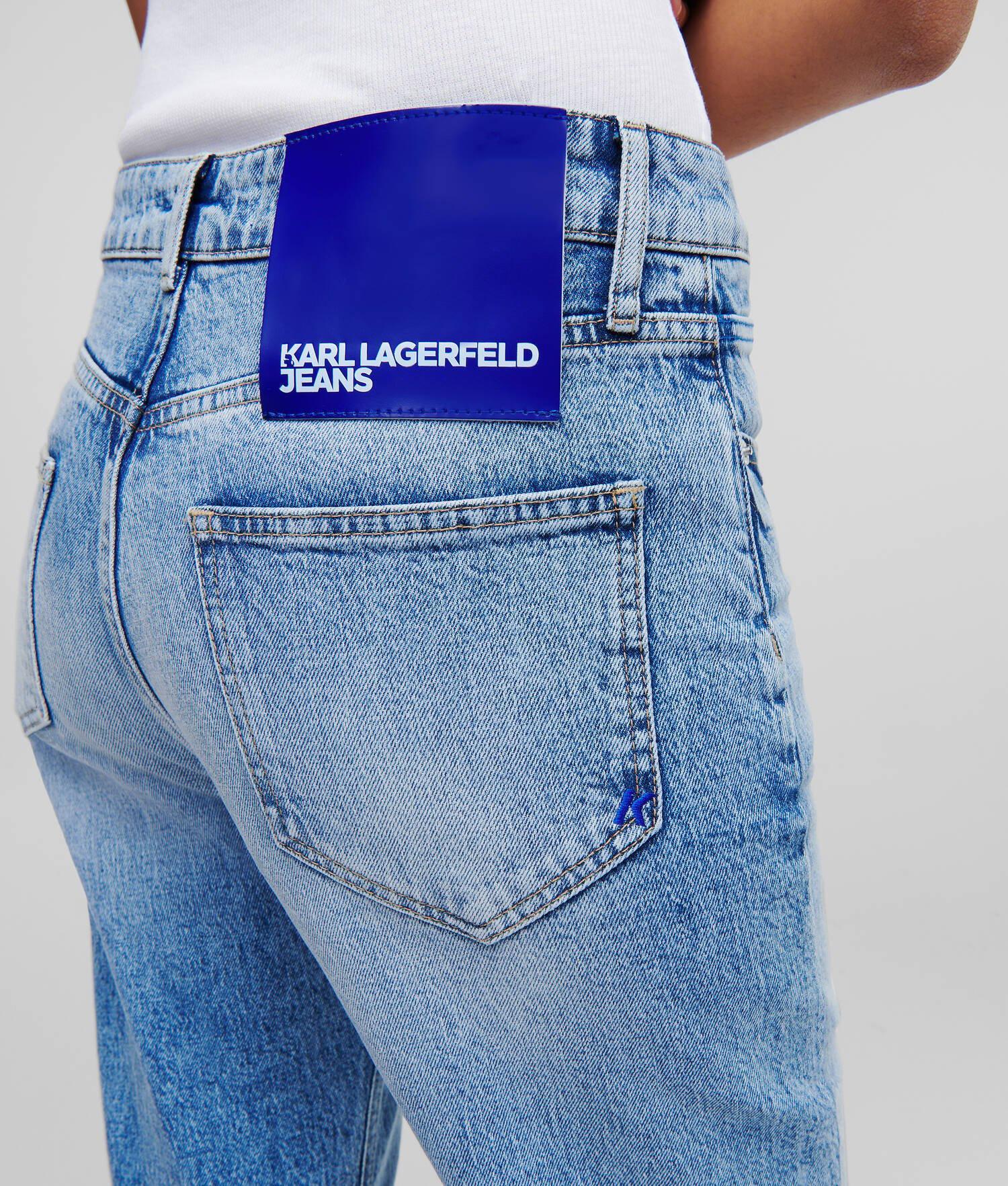 KLJ HIGH-RISE STRAIGHT JEANS WITH SPLIT HEM Product Image