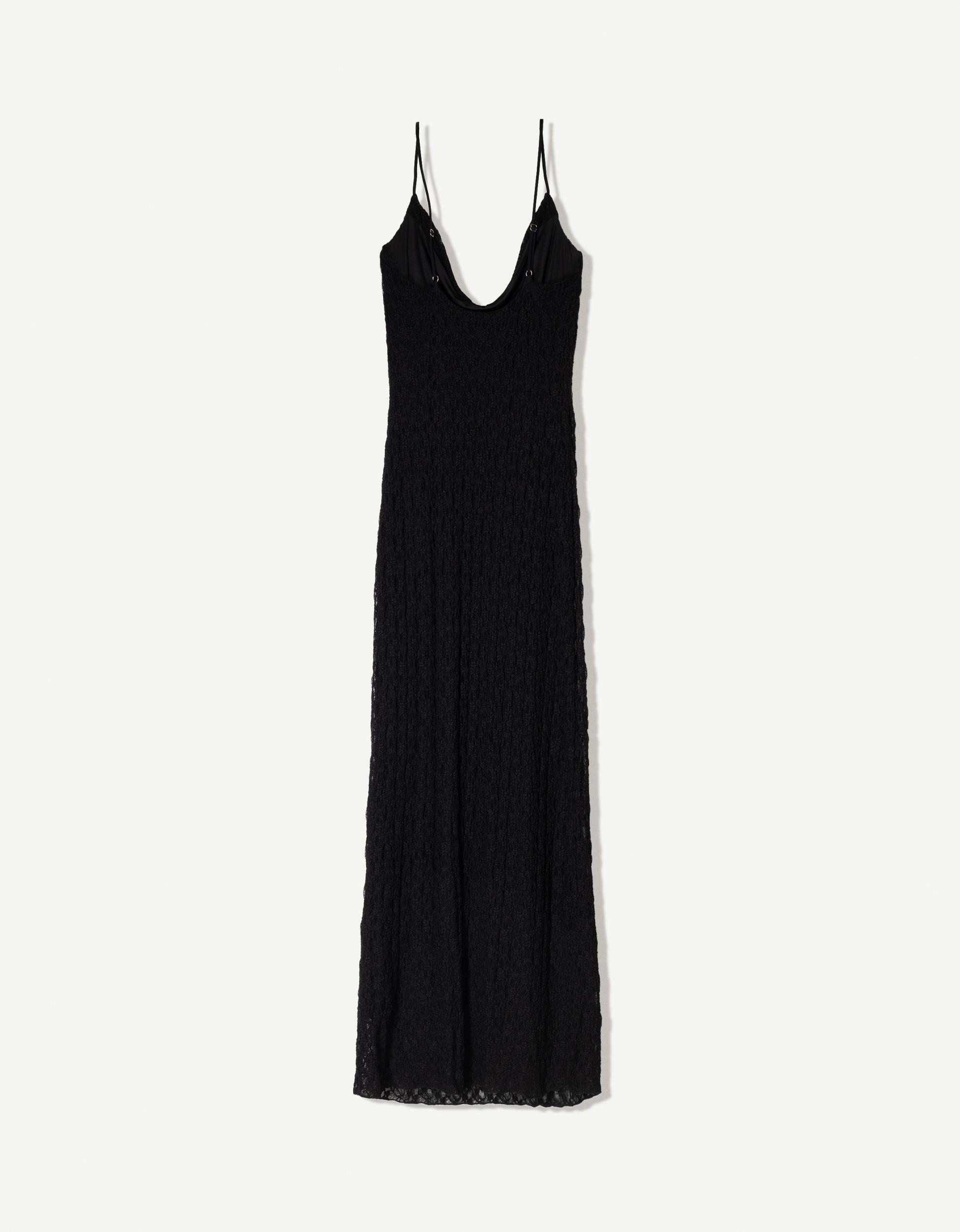 Blonde lace midi dress Product Image