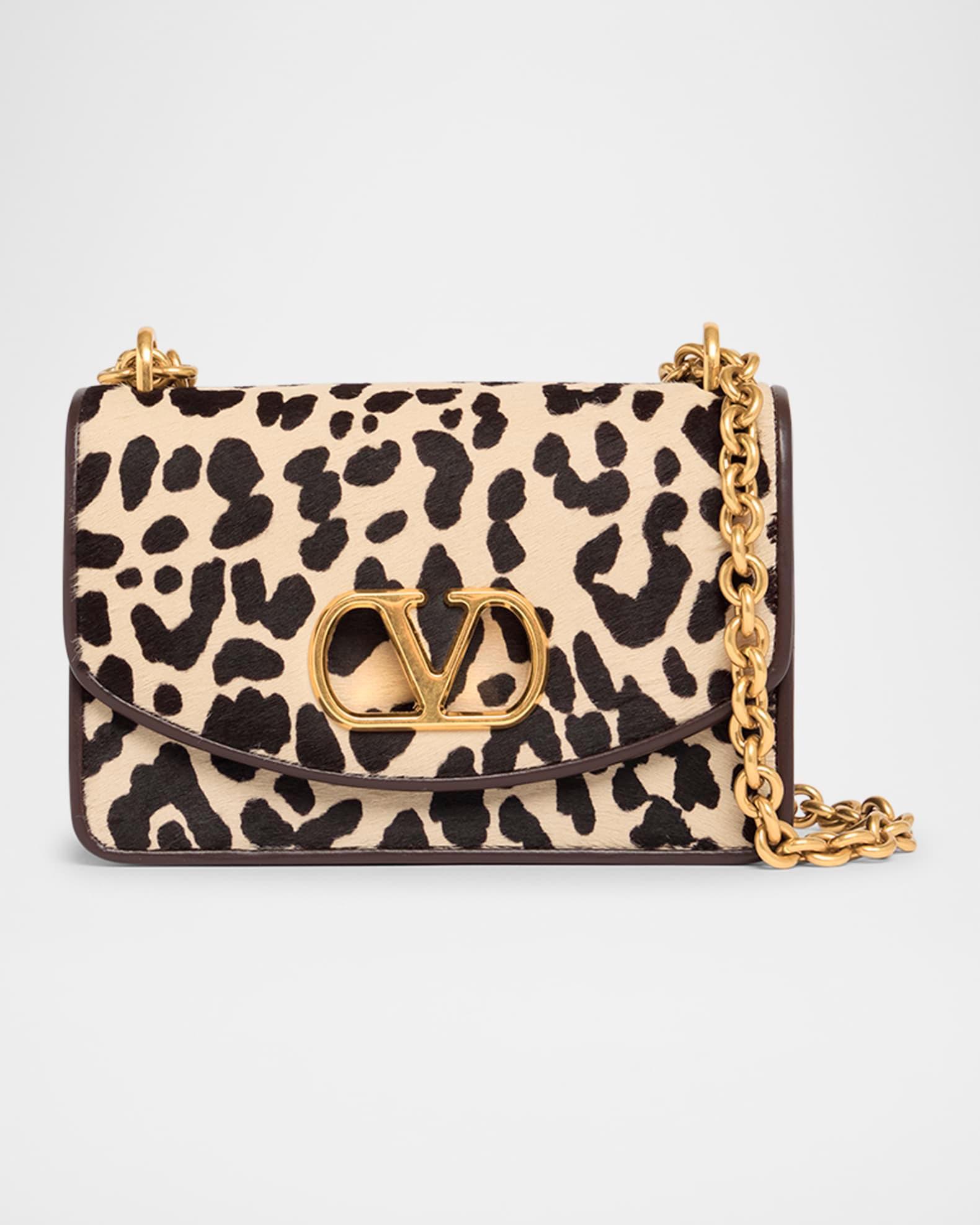 Vain Small Leopard Calf Hair Shoulder Bag Product Image