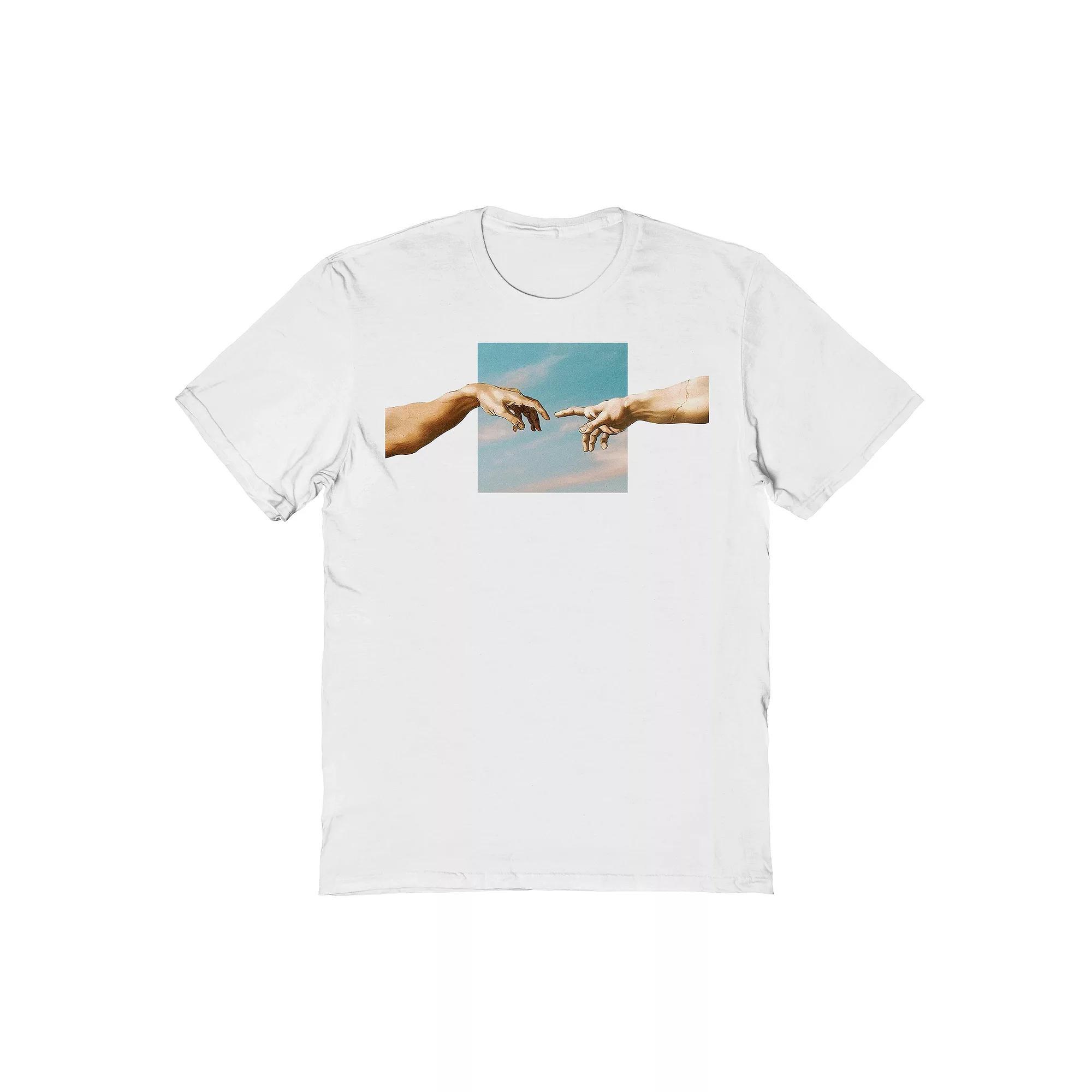 Men's apoh - Michelangelo The Creation Graphic Tee, Size: Small, White Product Image