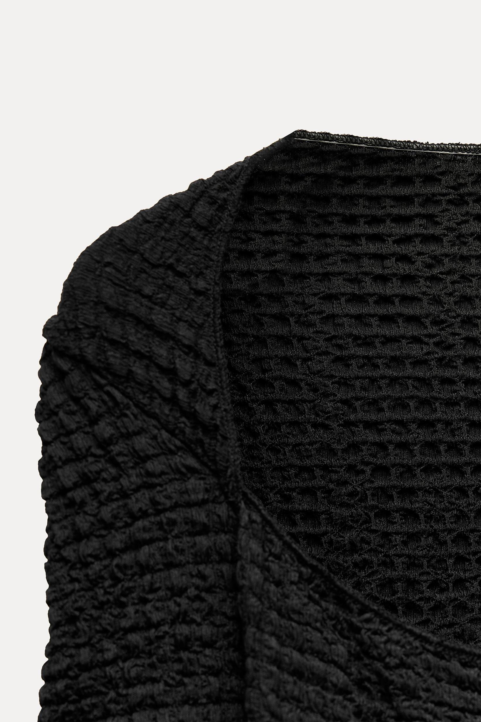 TEXTURED MIDI DRESS Product Image