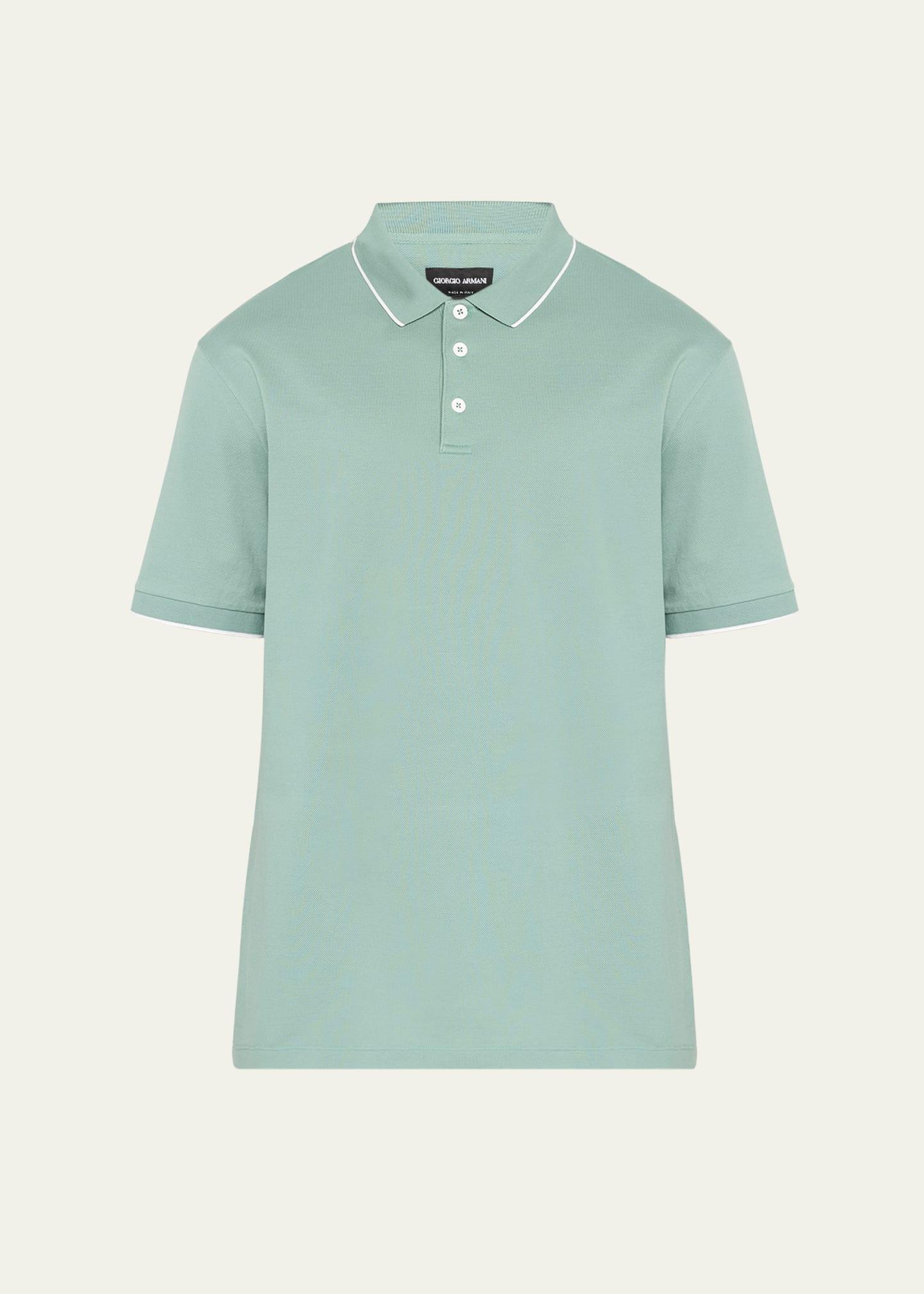 Mens Tipped Polo Shirt Product Image
