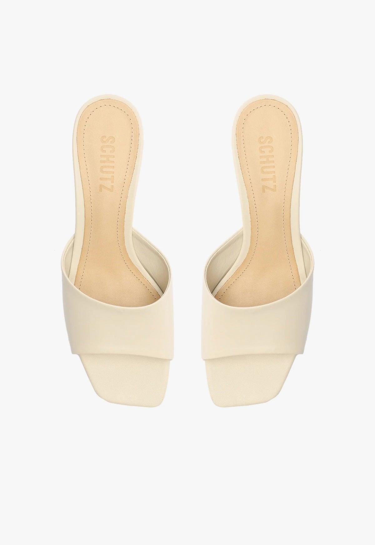 Schutz Dethalia Leather Heeled Mule Womens at Urban Outfitters Product Image