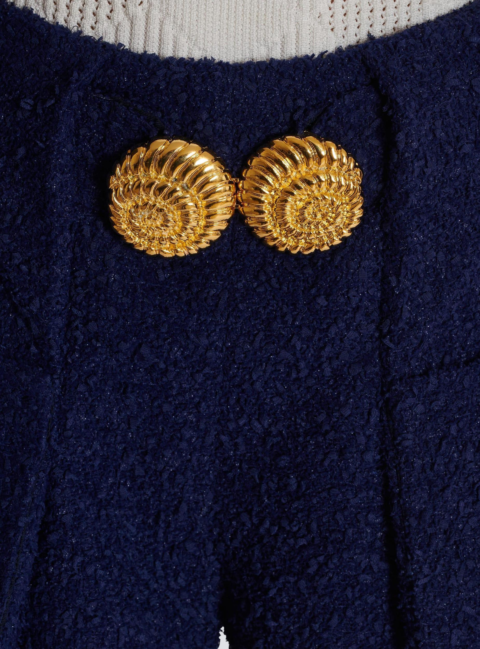 Belted tweed shorts with Snail buttons Product Image