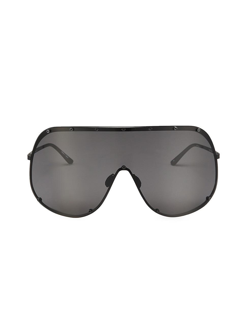 Men's Solid-Frame Shield Sunglasses Product Image