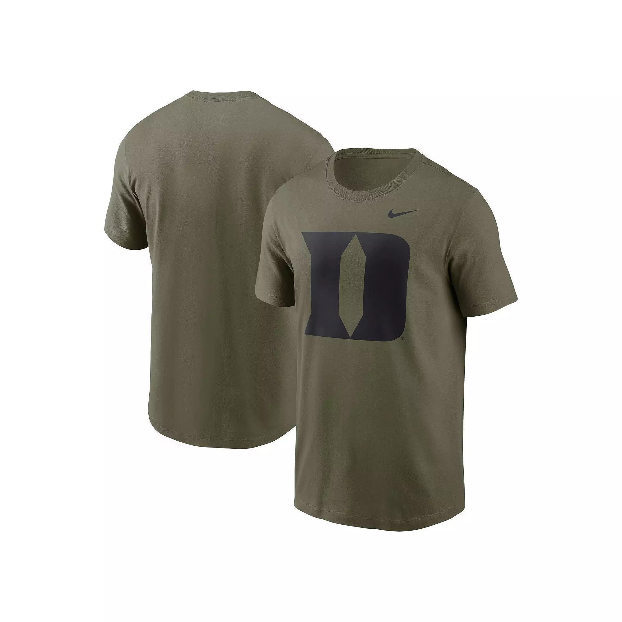 Men's Nike Olive Duke Blue Devils 2024 Military Appreciation Tonal Logo Performance T-Shirt, Size: Large, Team Product Image