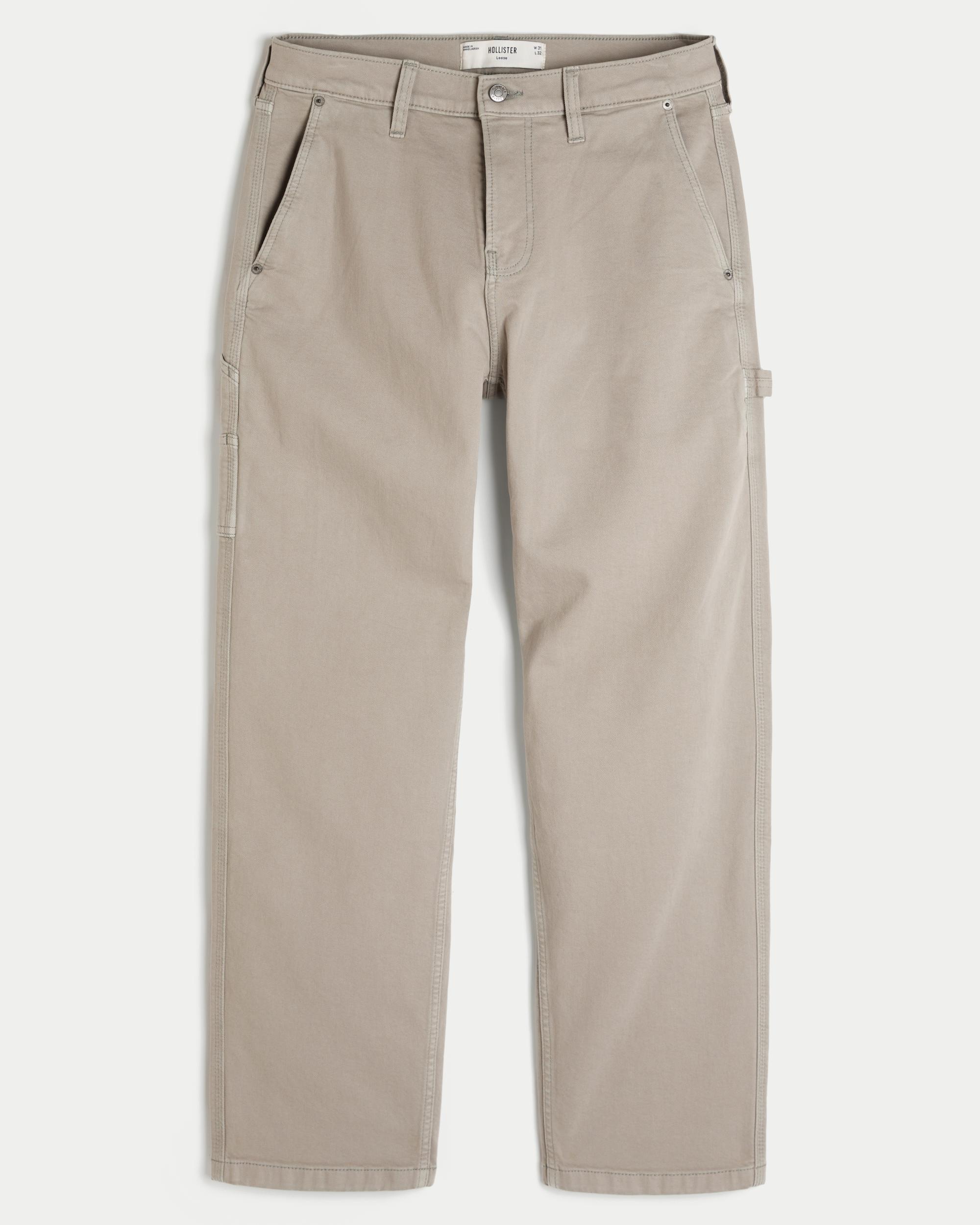 Embroidered Loose Painter Jeans Product Image