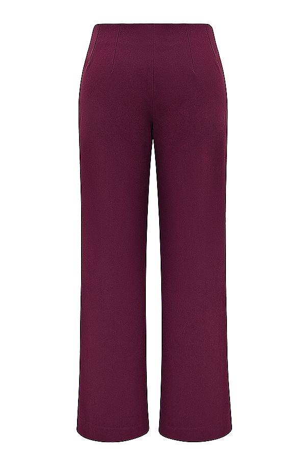 Rivi Wine Straight Leg Trousers Product Image