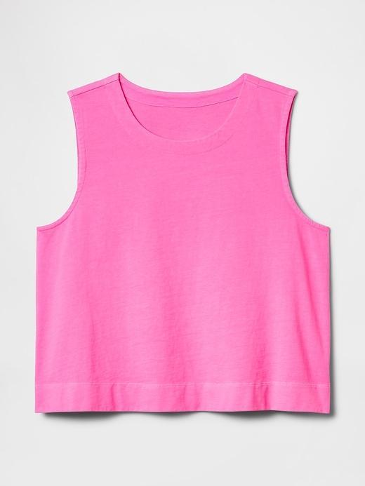 Heavyweight Organic Cotton Cropped Shell Tank Top Product Image