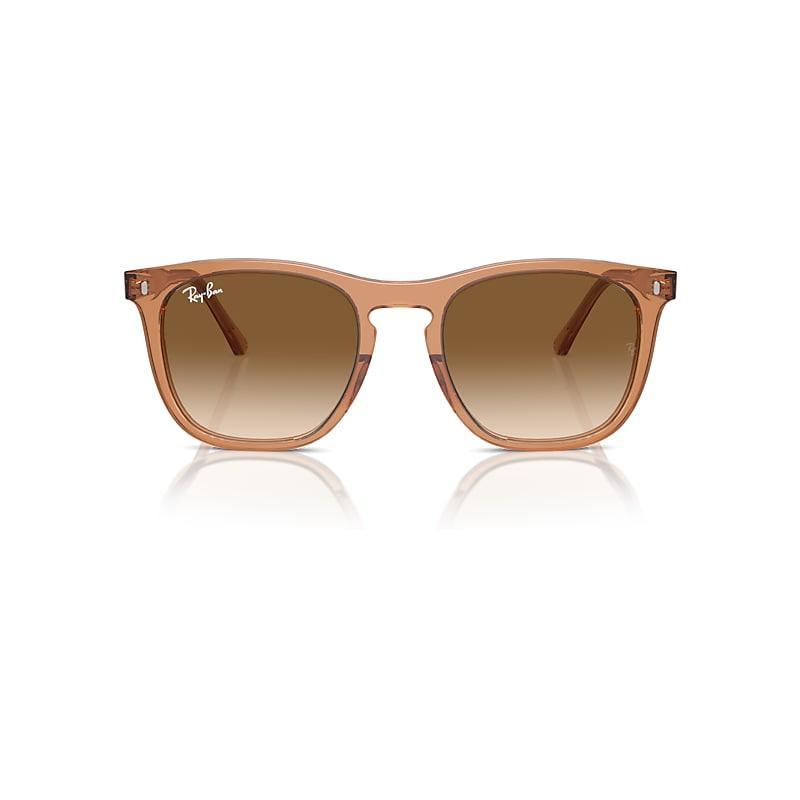 Ray-Ban Jackie Ohh Transparent Sunglasses Frame Grey Lenses Polarized Product Image
