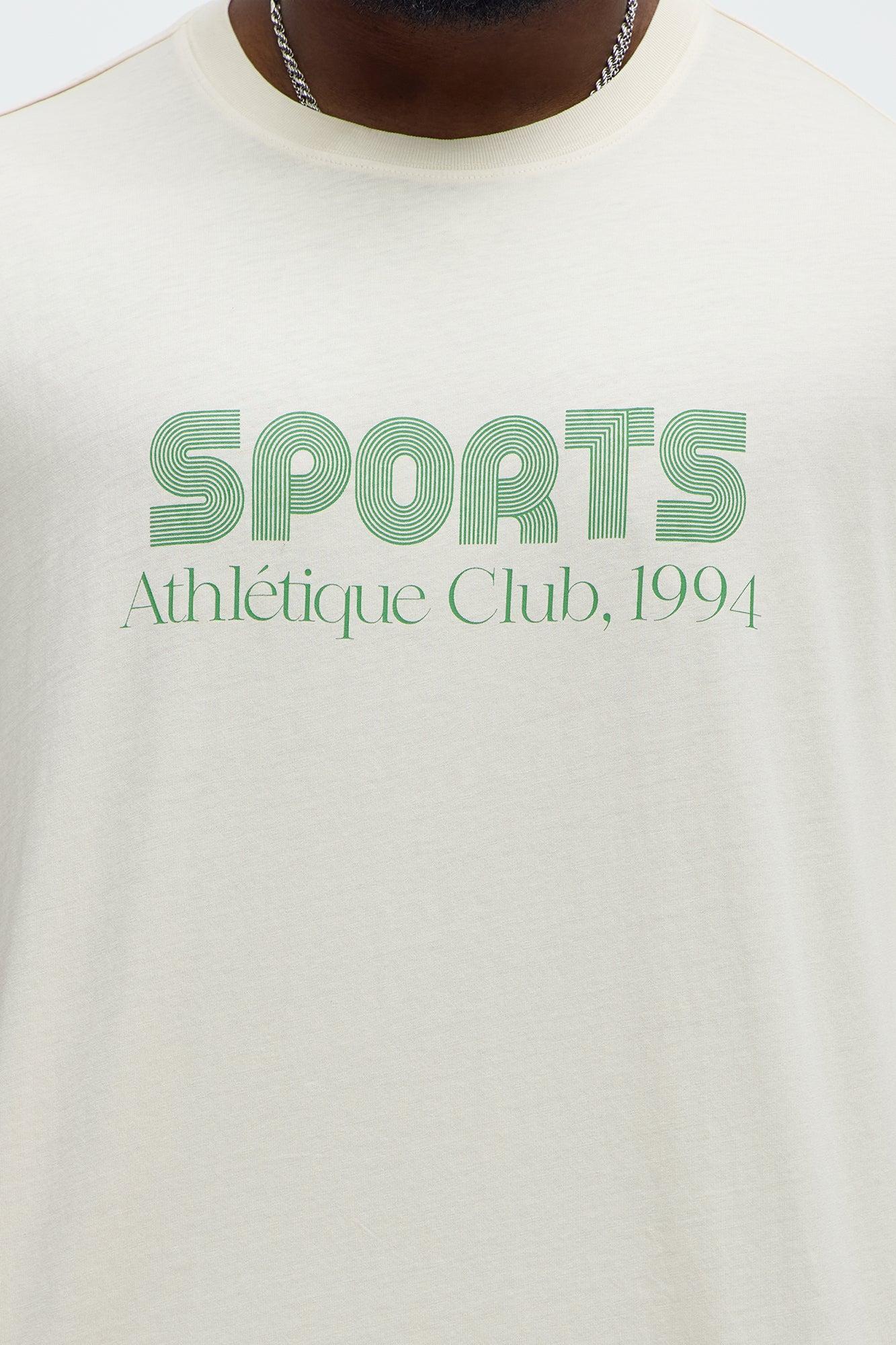 Sports Athletique Club Oversized 1994 Short Sleeve Tee - Cream Product Image