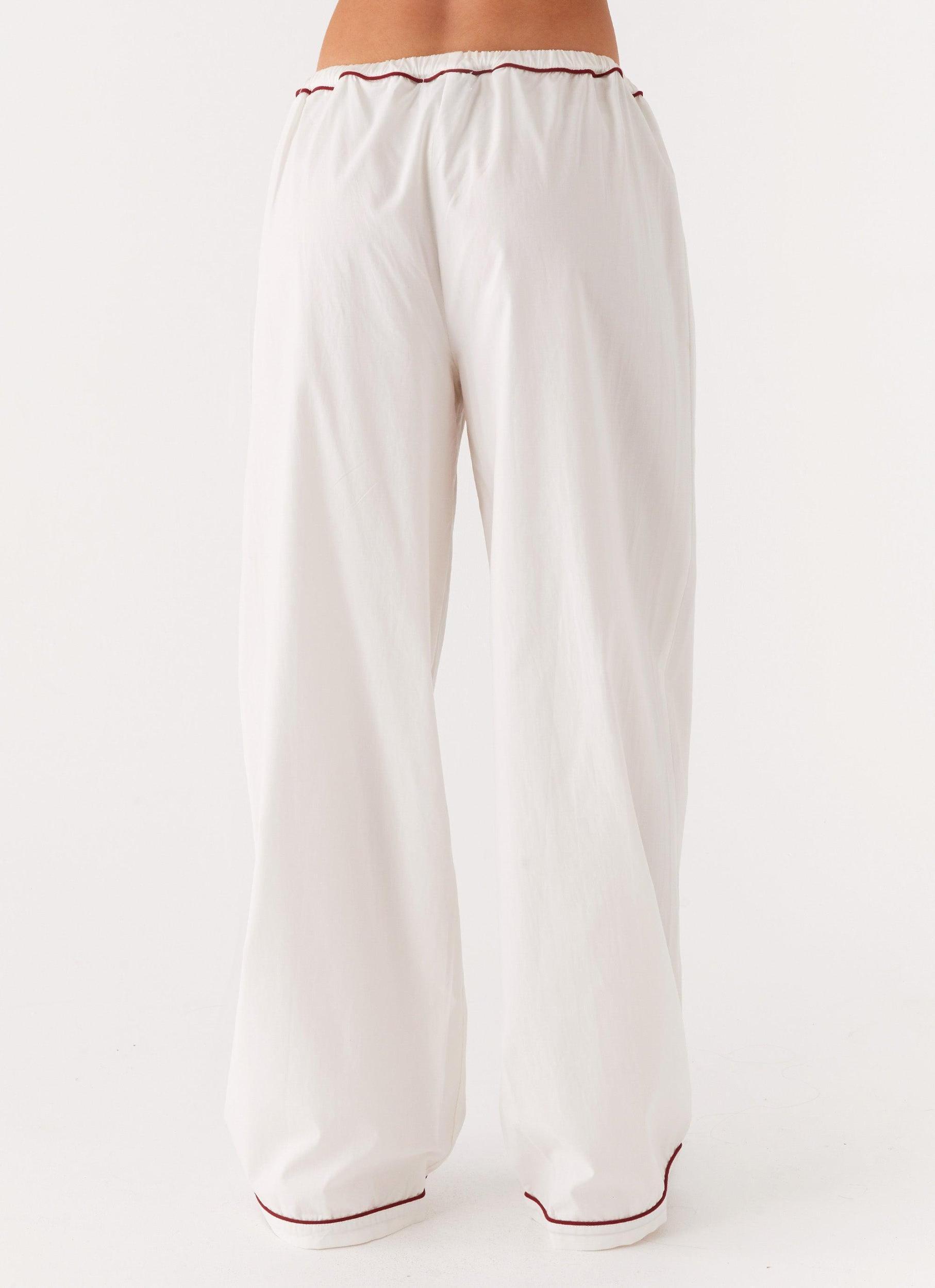 Harry Pyjama Pants - White Product Image