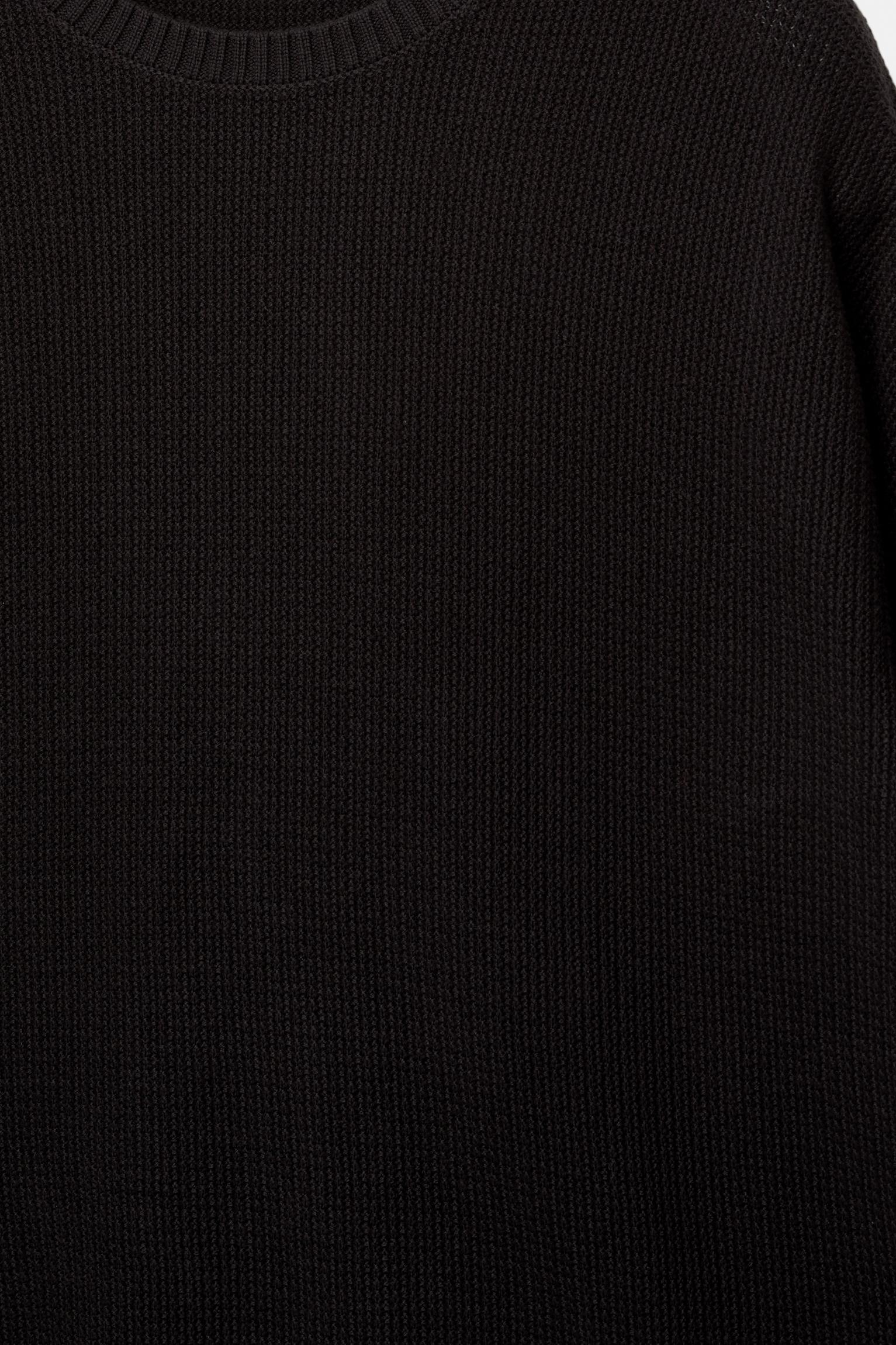 Waffle-knit boxy-fit T-shirt Product Image