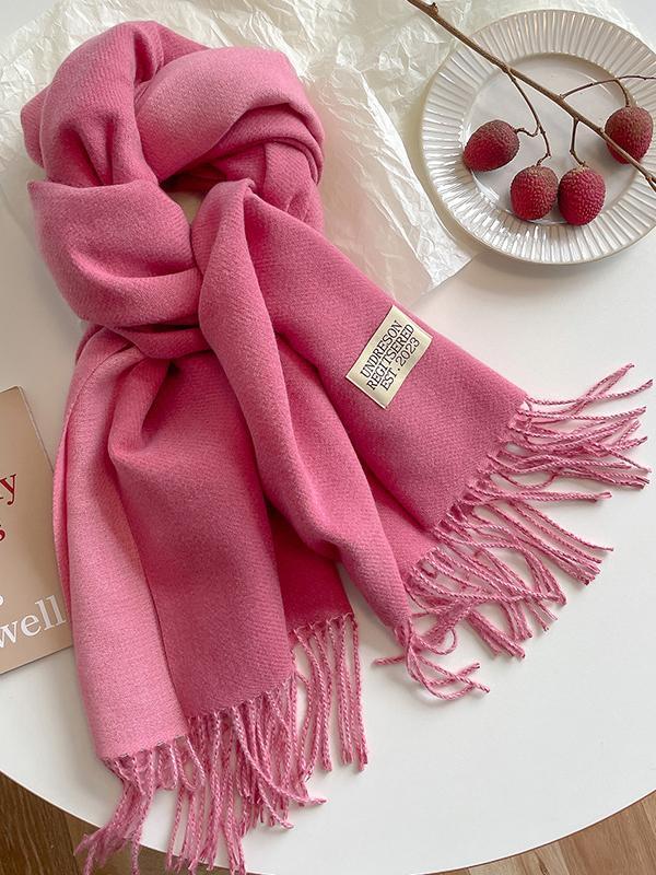 Keep Warm Tasseled Shawl&Scarf Product Image
