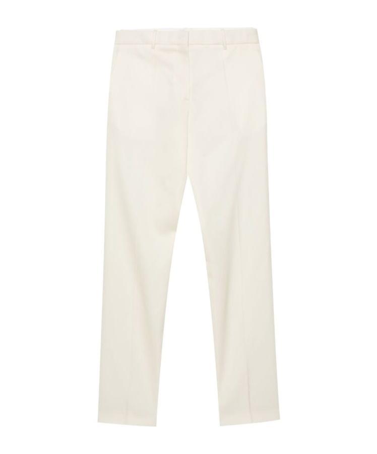 JIL SANDER Pressed-crease Straight-leg Trousers In White Product Image