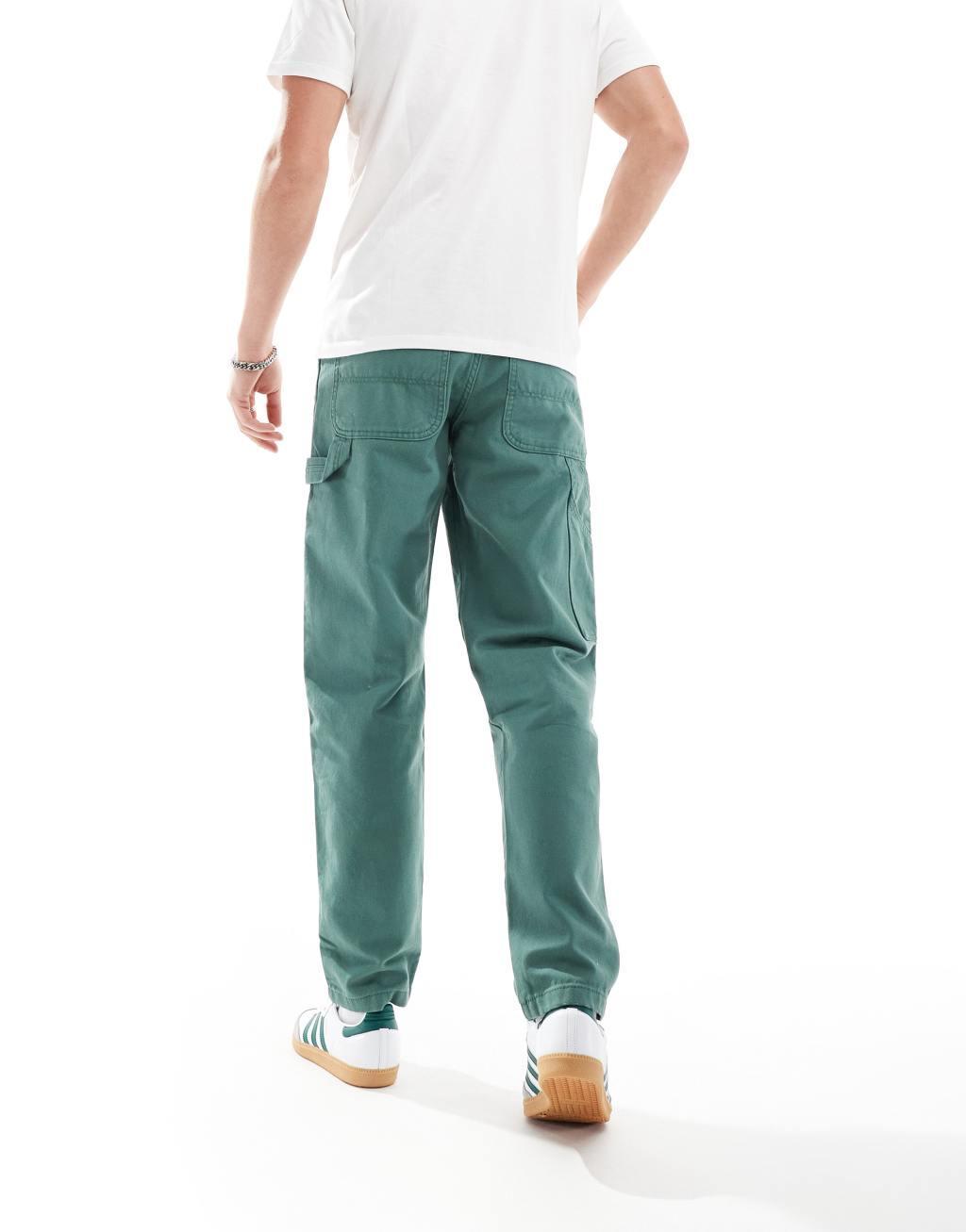 Dickies Duck carpenter pants in green Product Image