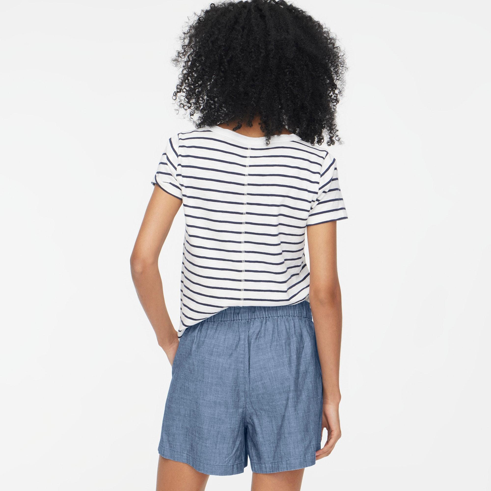 Chambray pull-on short Product Image