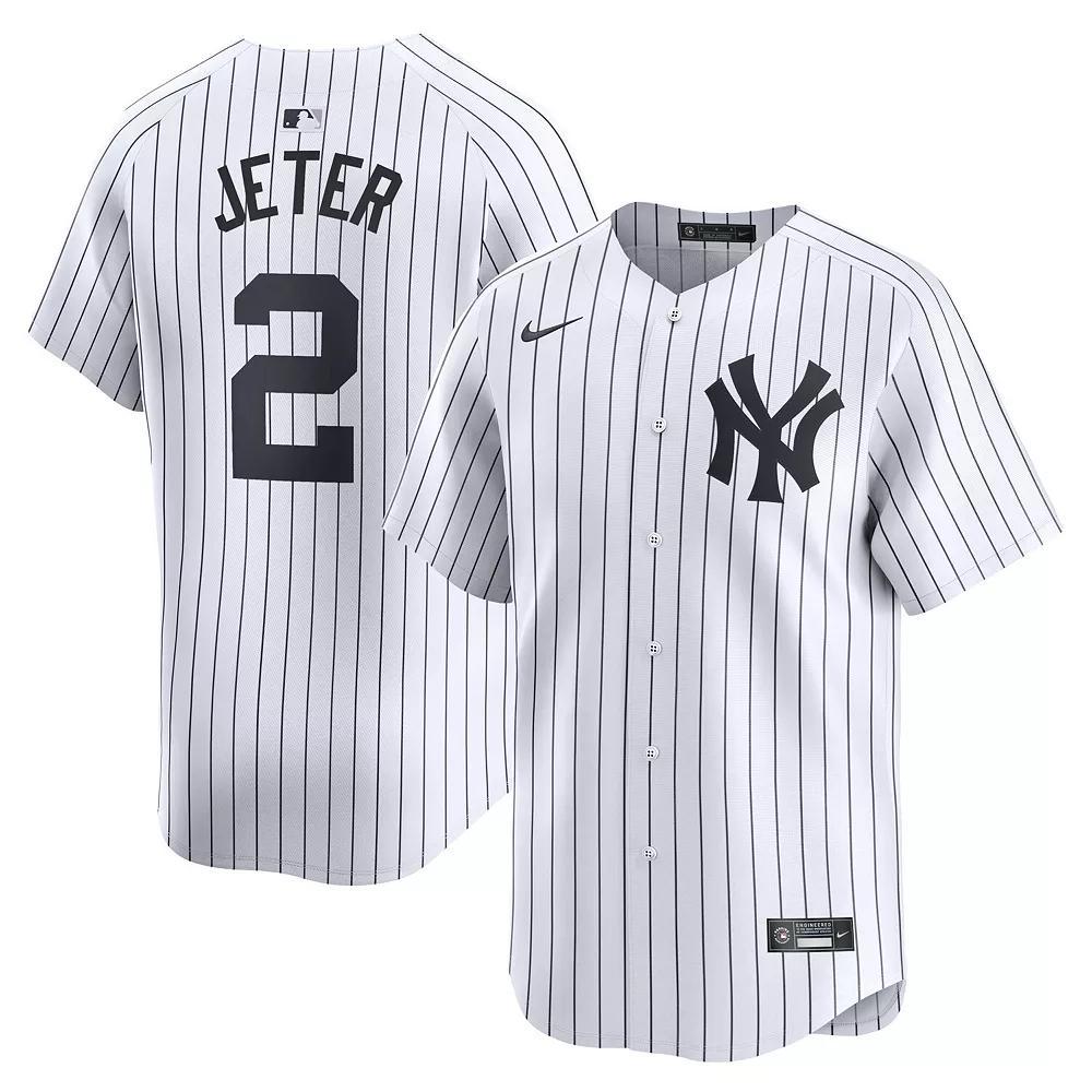 Men's Nike Derek Jeter White New York Yankees Home Limited Player Jersey, Size: 2XL Product Image