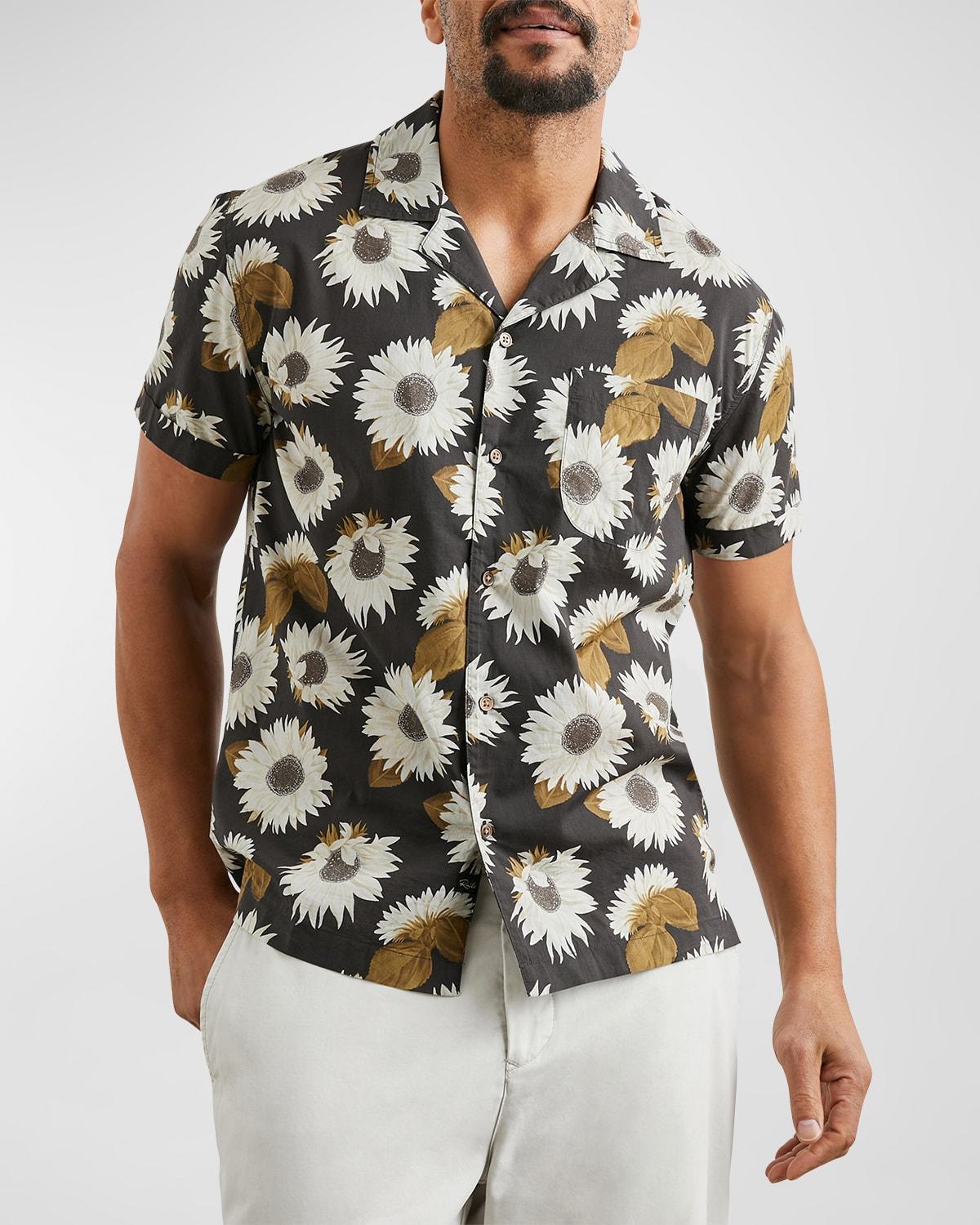 Men's Moreno Flower-Print Camp Shirt Product Image