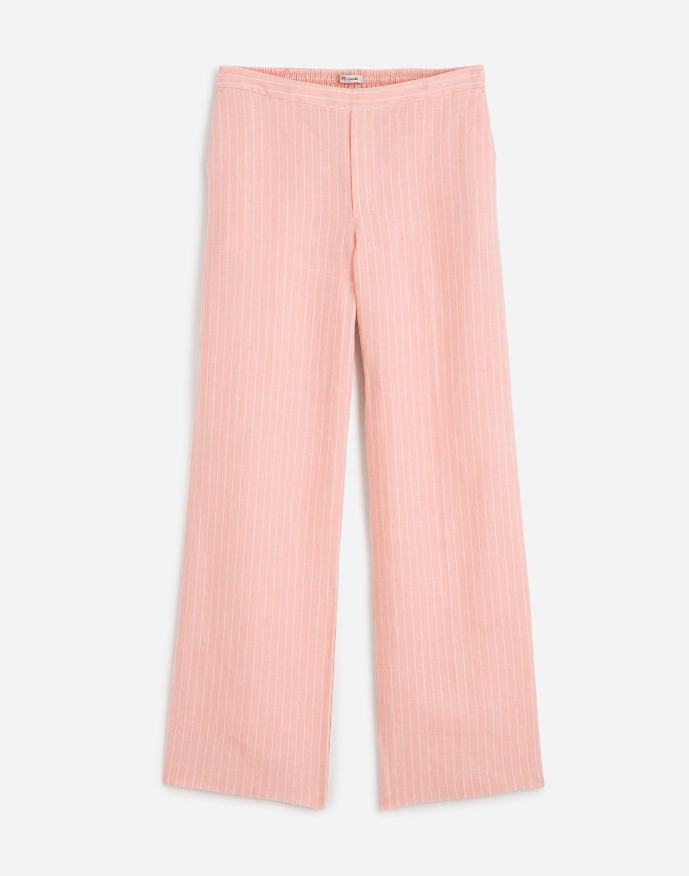 The Petite Easy Pull-On Pant in 100% Linen Product Image