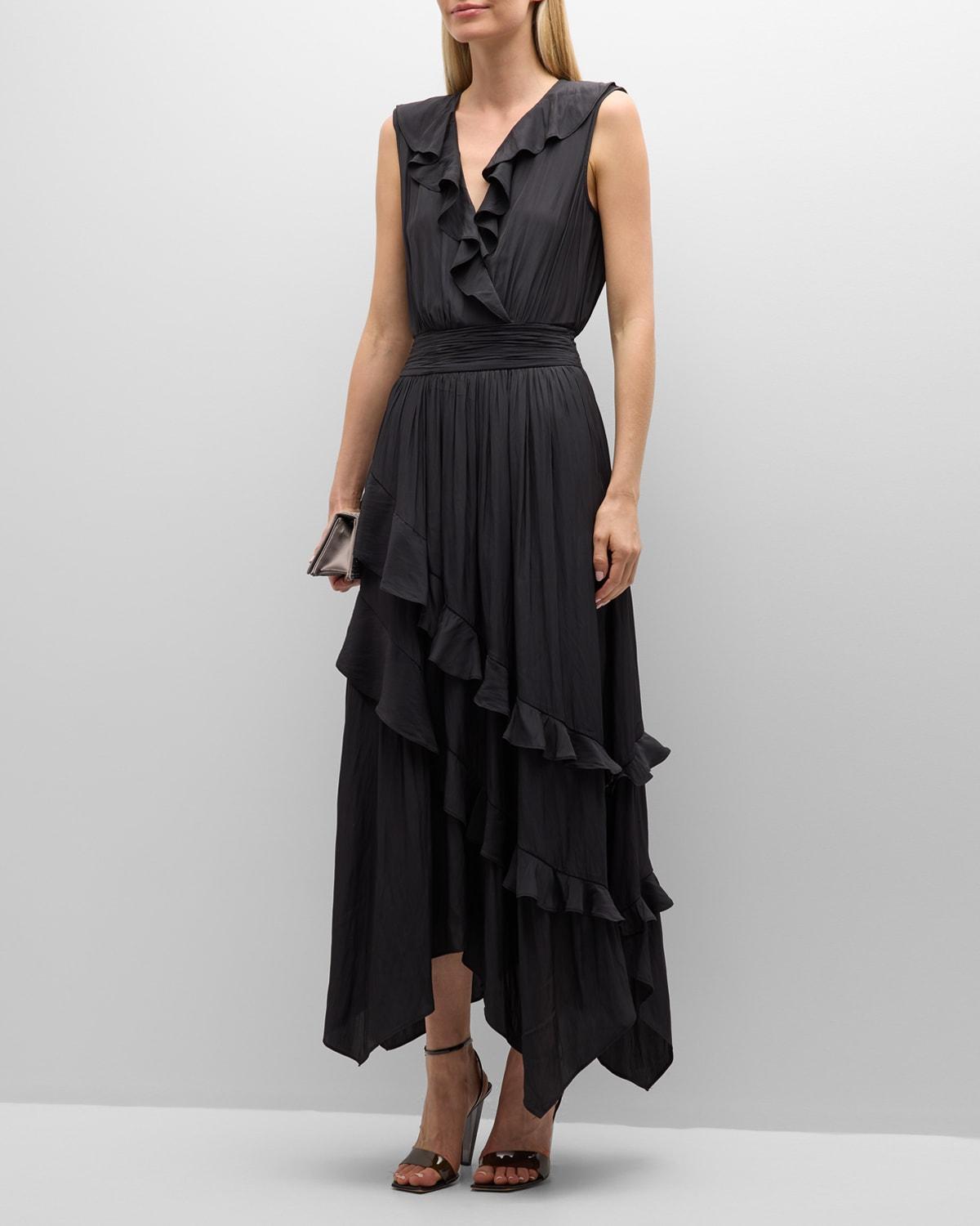 Womens Hadlee Ruffled Maxi Dress Product Image