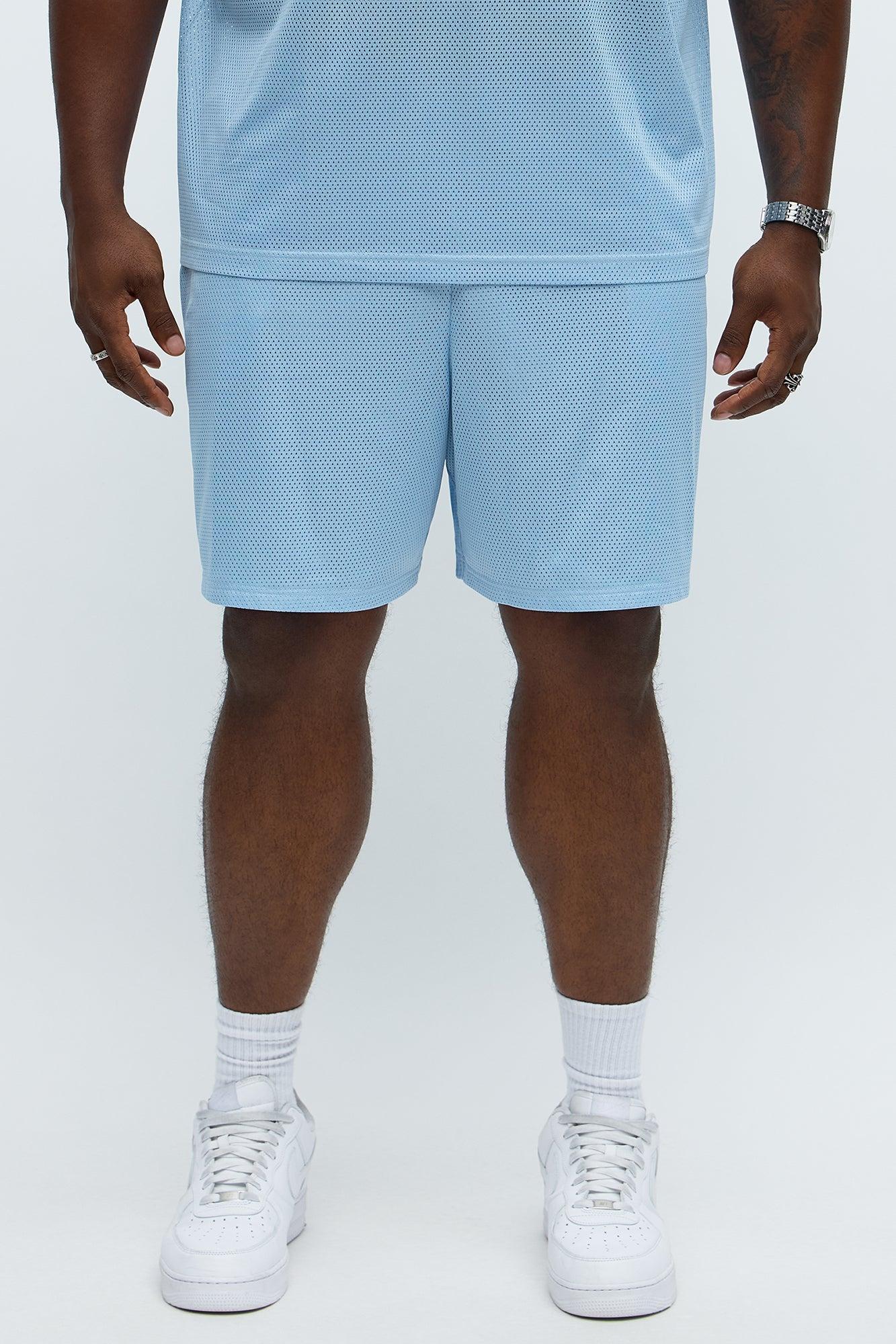 Relaxed LA To MIA Shorts - Blue Product Image