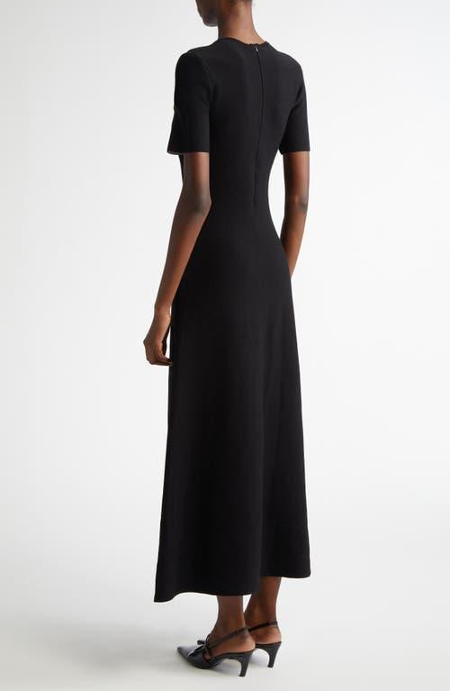 LELA ROSE Jacquard Knit Midi Dress In Black Product Image