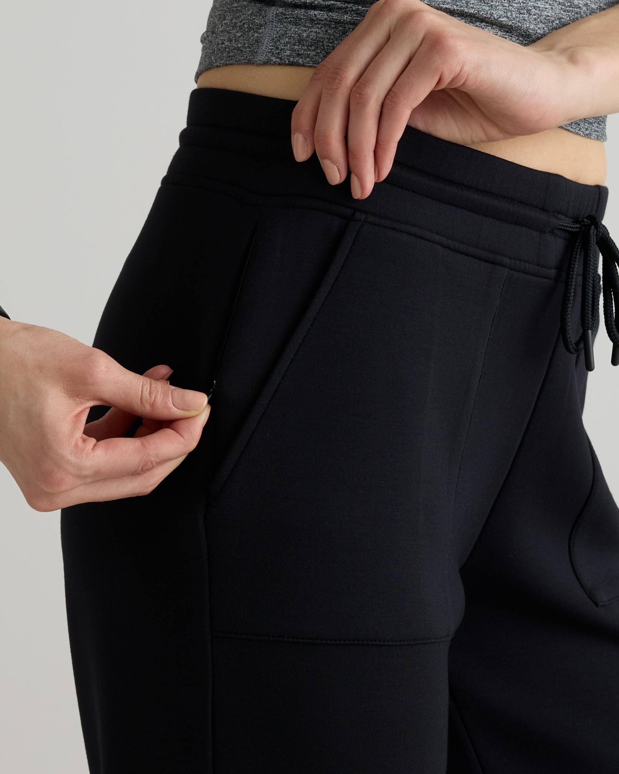 Quince | Women's CloudComfort High-Rise Cropped Sweatpant Tencel Product Image