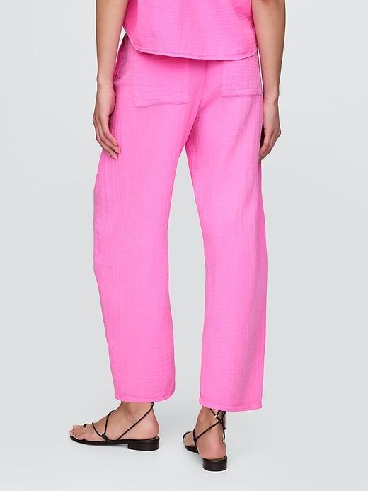 Cotton Gauze Easy Barrel Pants Product Image