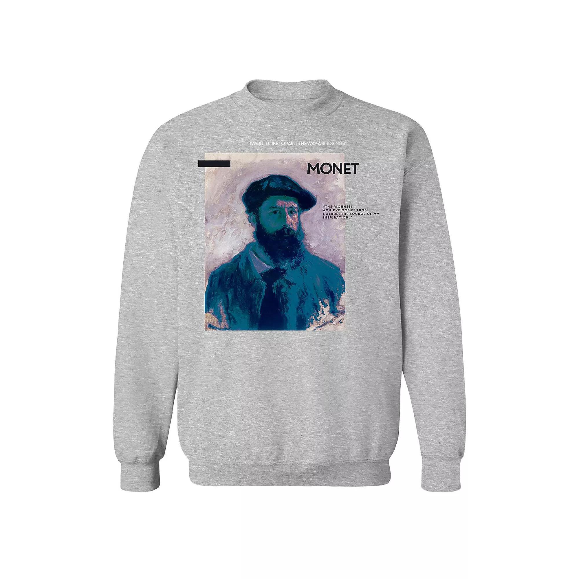 Men's apoh - Monet Nature Graphic Sweatshirt, Size: XL, Sport Gray Product Image