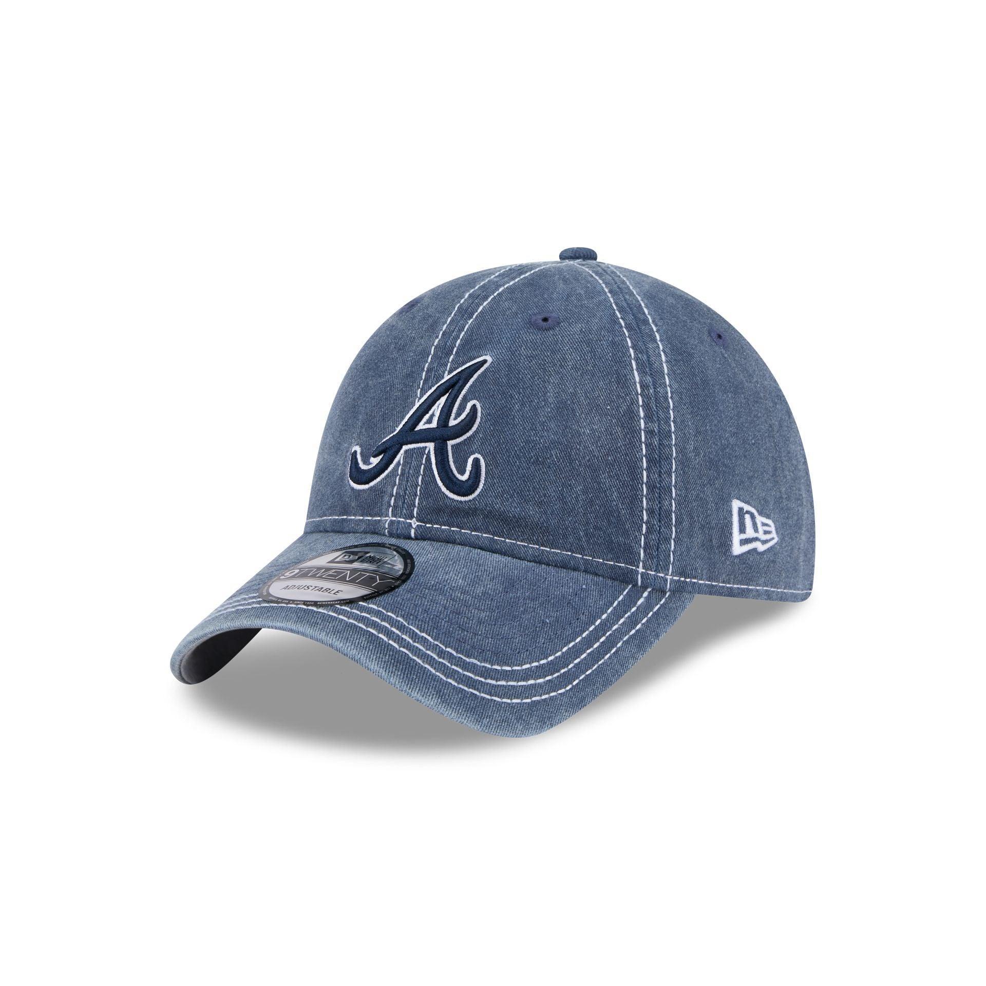 Atlanta Braves Washed Contrast 9TWENTY Adjustable Hat Male Product Image