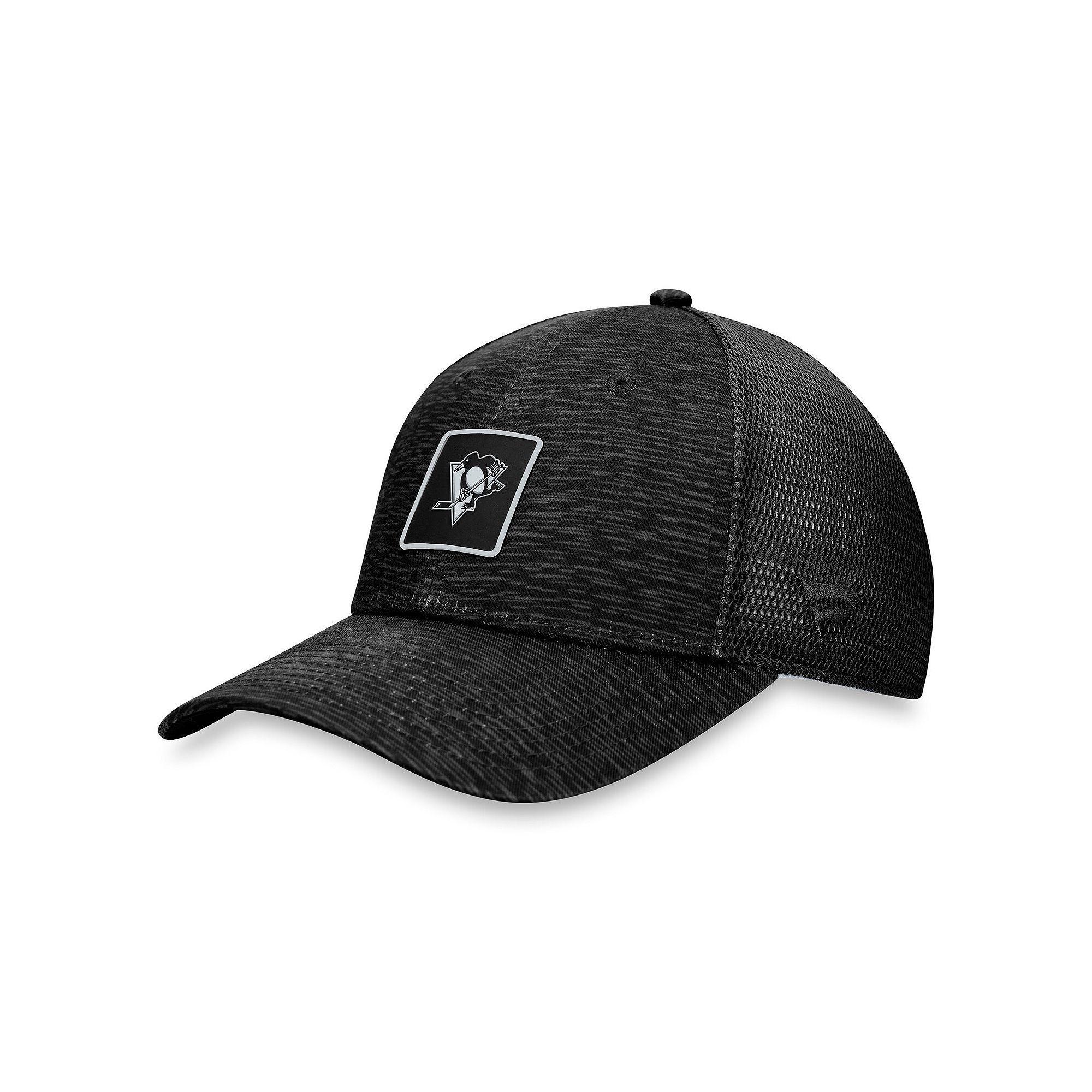 Women's Fanatics Branded  Black Pittsburgh Penguins Authentic Pro Road Trucker Adjustable Hat Product Image