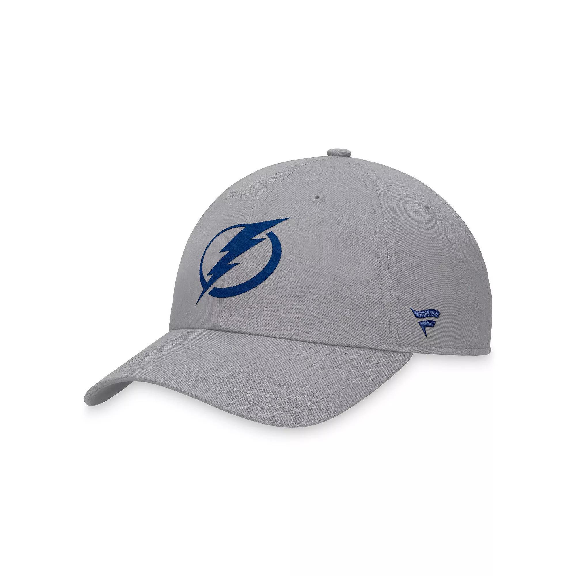 Men's Fanatics Branded Gray Tampa Bay Lightning Extra Time Adjustable Hat, Lgh Grey Product Image