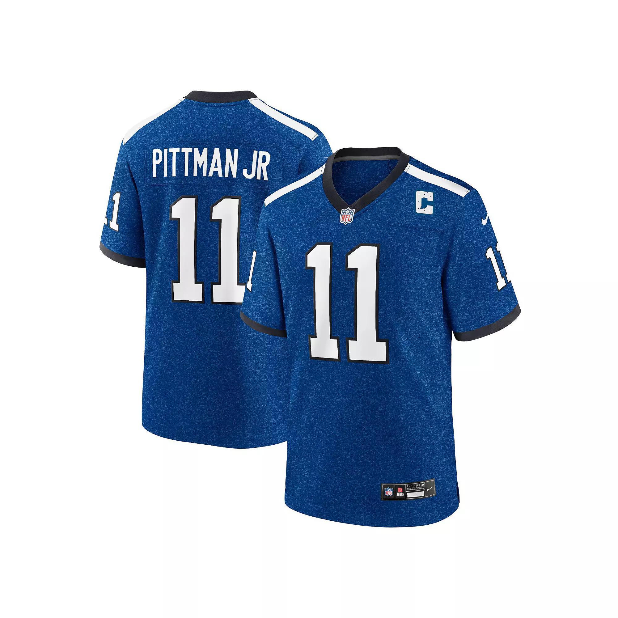 Men's Nike Michael Pittman Jr. Royal Indianapolis Colts Indiana Nights Alternate Game Jersey, Size: 3XL, Blue Product Image