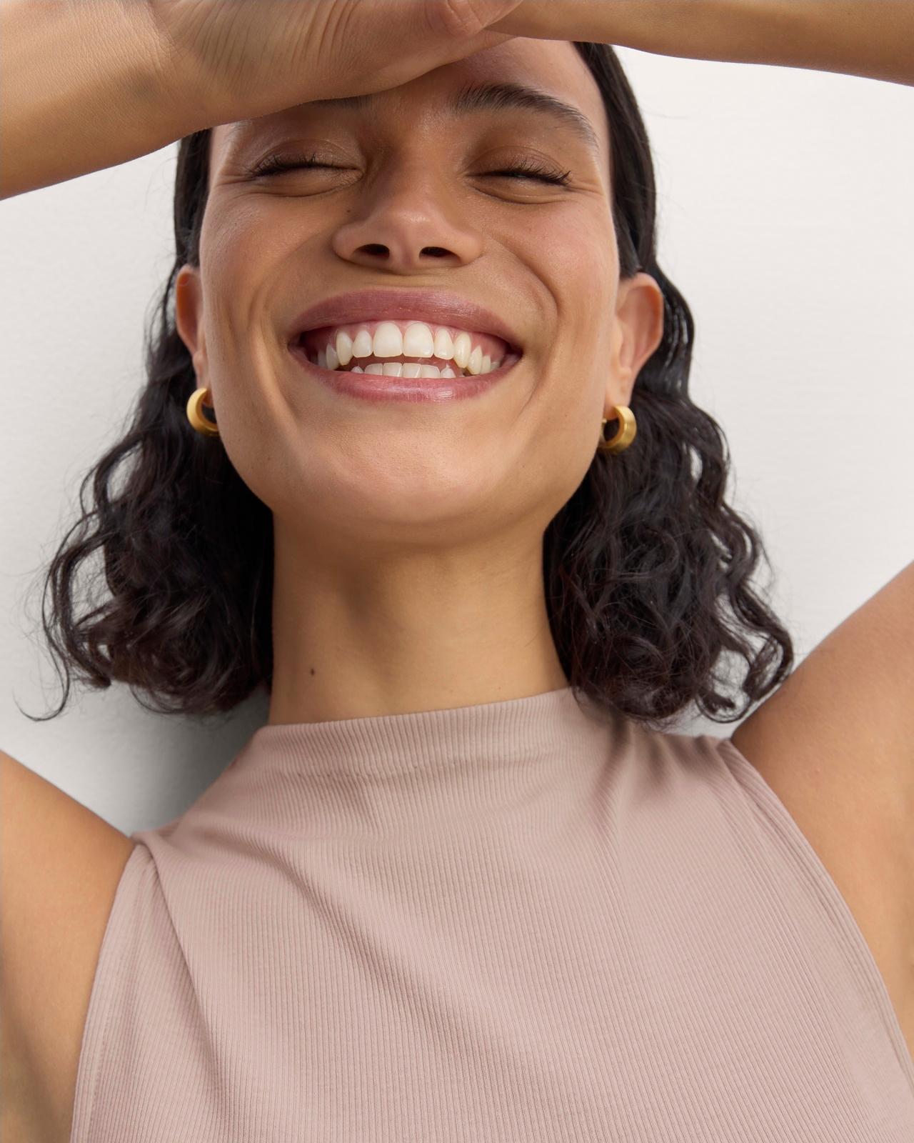 The Luxe Rib Funnel-Neck Tank Product Image