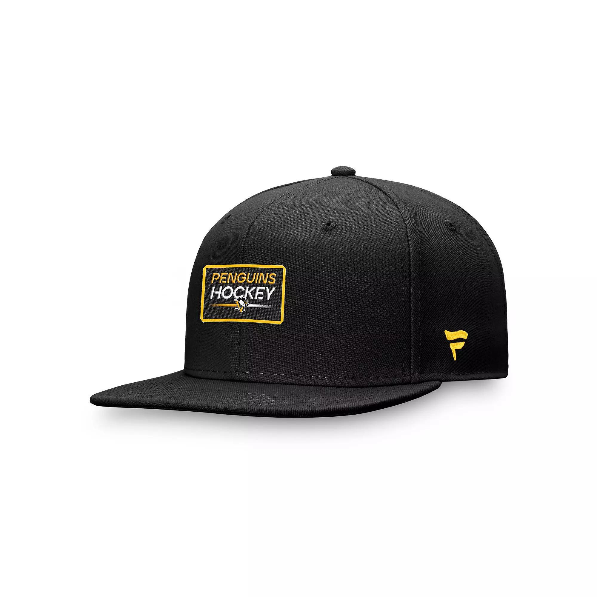 Men's Fanatics Branded  Black Pittsburgh Penguins Authentic Pro Prime Snapback Hat Product Image