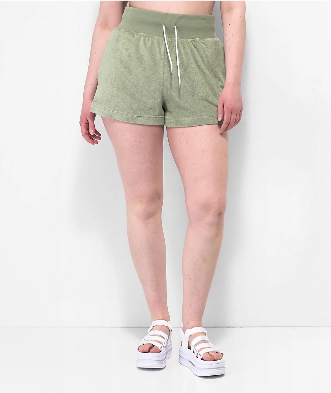 Nike Sportswear A2 Green Terry Sweat Shorts Product Image