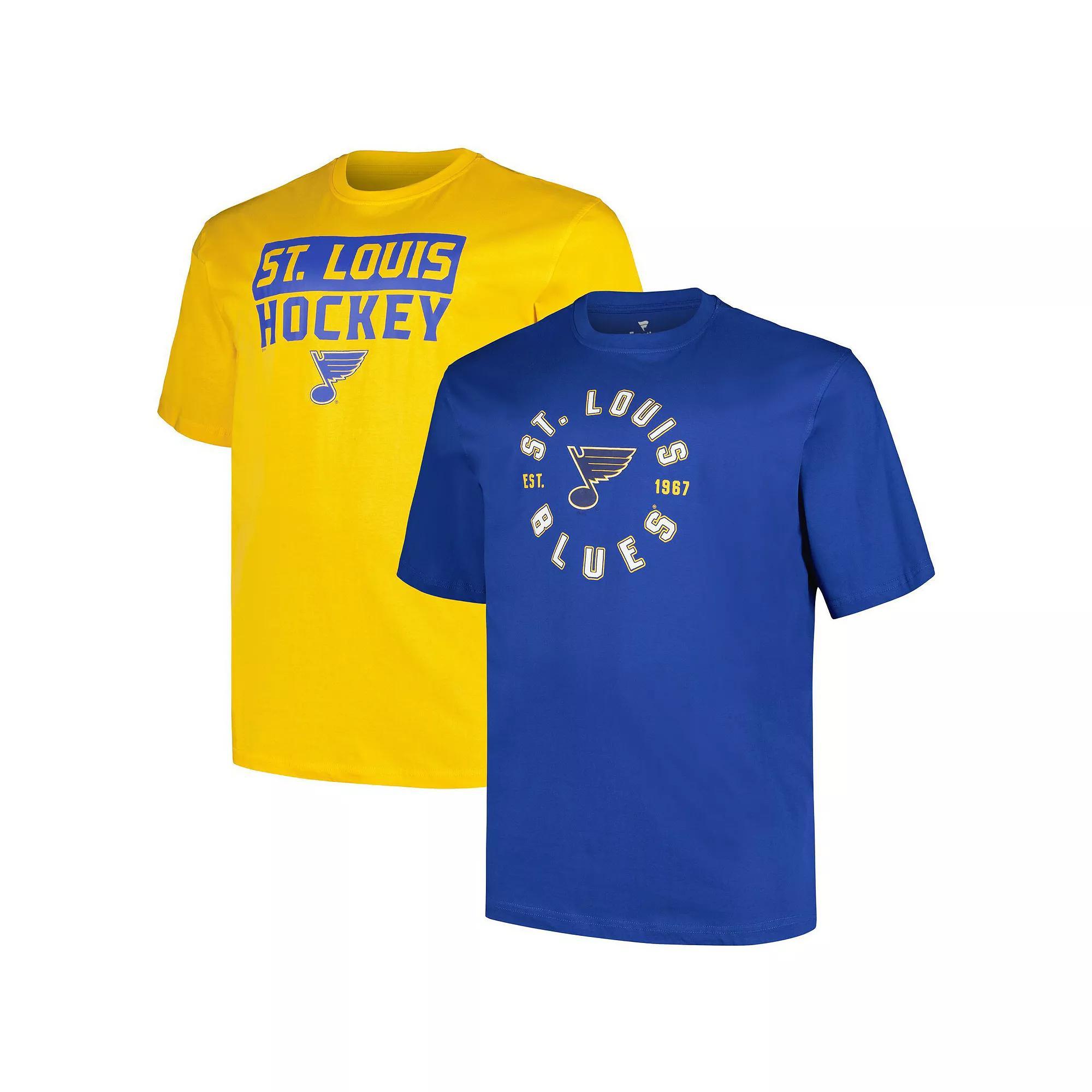 Men's Fanatics St. Louis Blues Big & Tall 2-Pack T-Shirt Set, Size: 2XLT Product Image