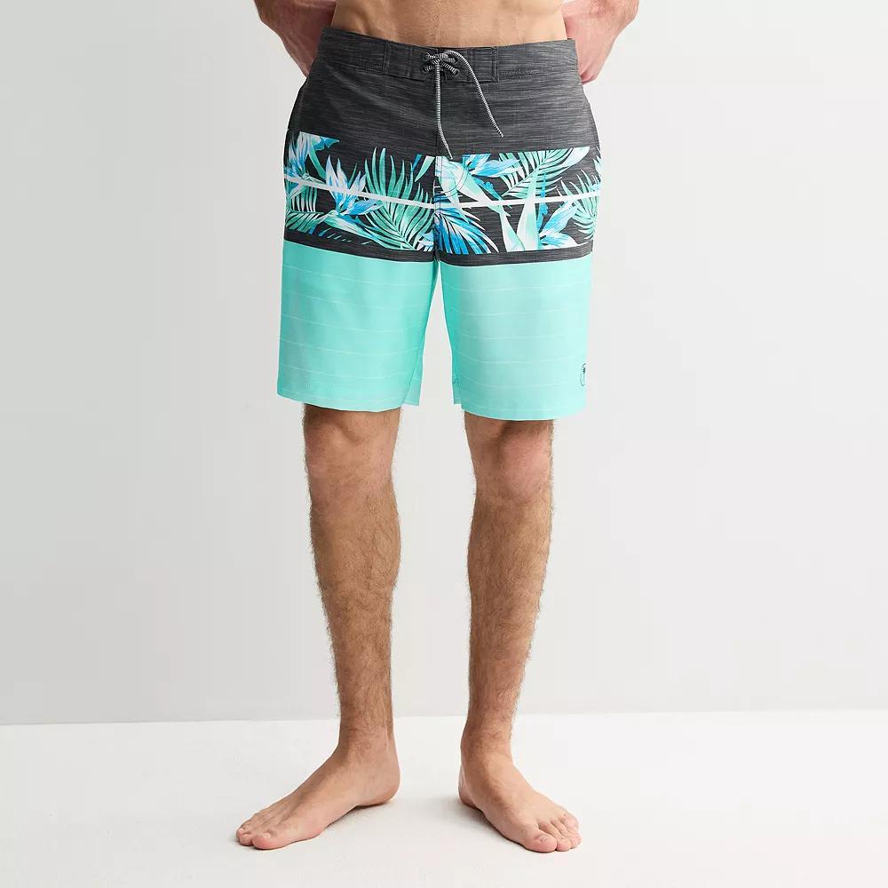 Men's Trinity Coast 9" Elastic Waist Boardshorts, Size: Small, Blue Product Image