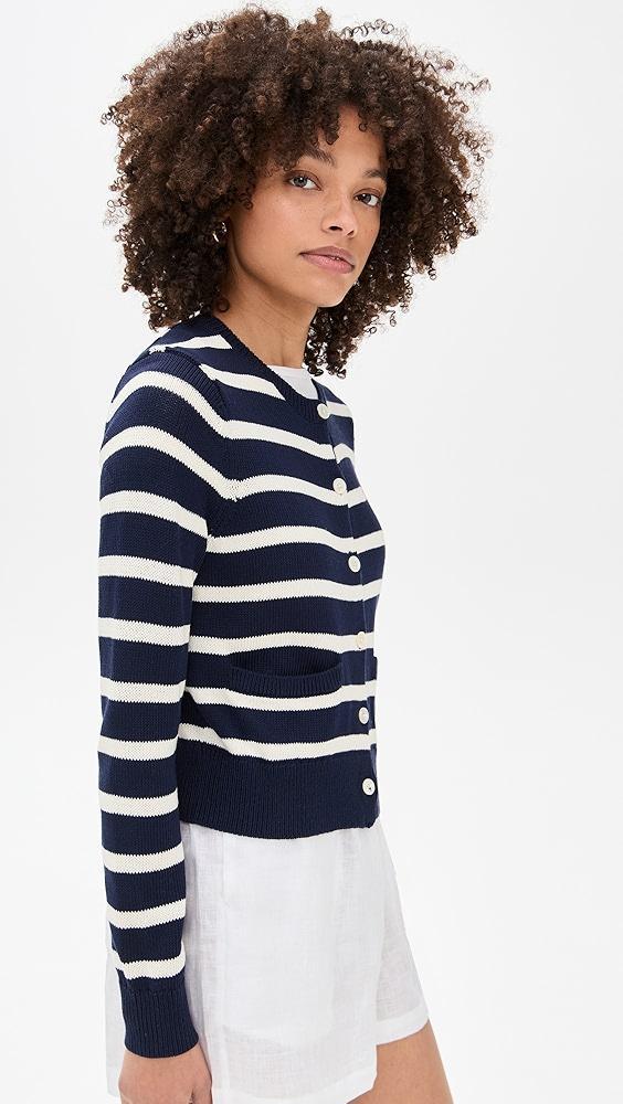 Polo Ralph Lauren Cotton Jersey Stripe Cardigan | Shopbop Product Image