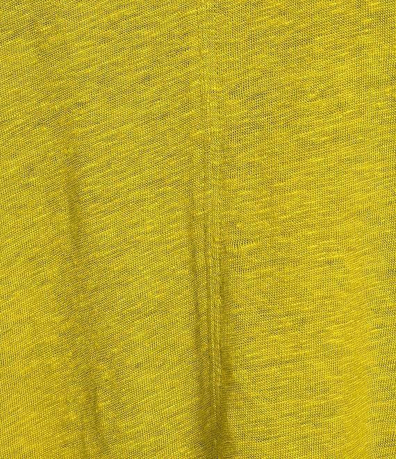 Eileen Fisher Organic Linen Jersey V-Neck Cap Sleeve Top Product Image