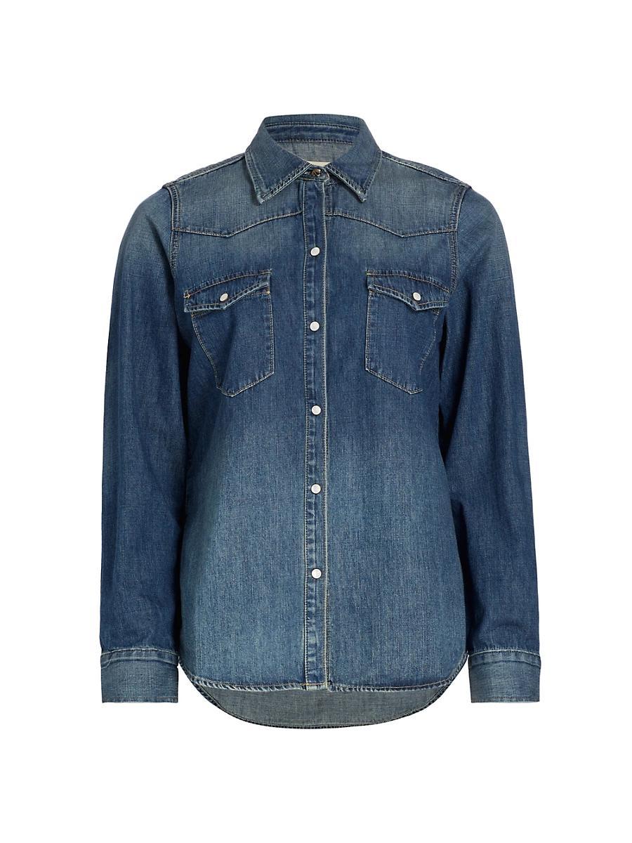 Travis Denim Western Shirt Product Image