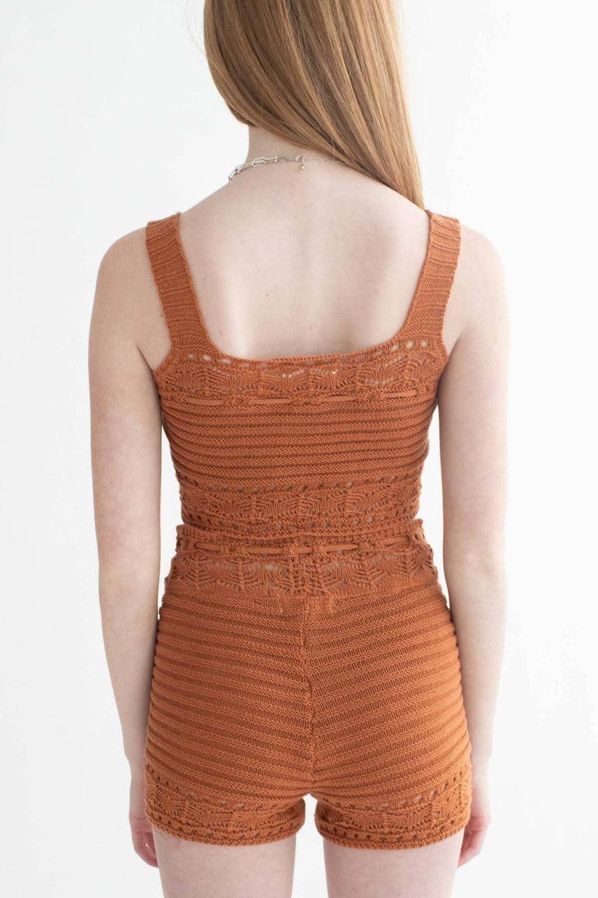 Adobe Pointelle Crochet Cami & Shorts Set Product Image