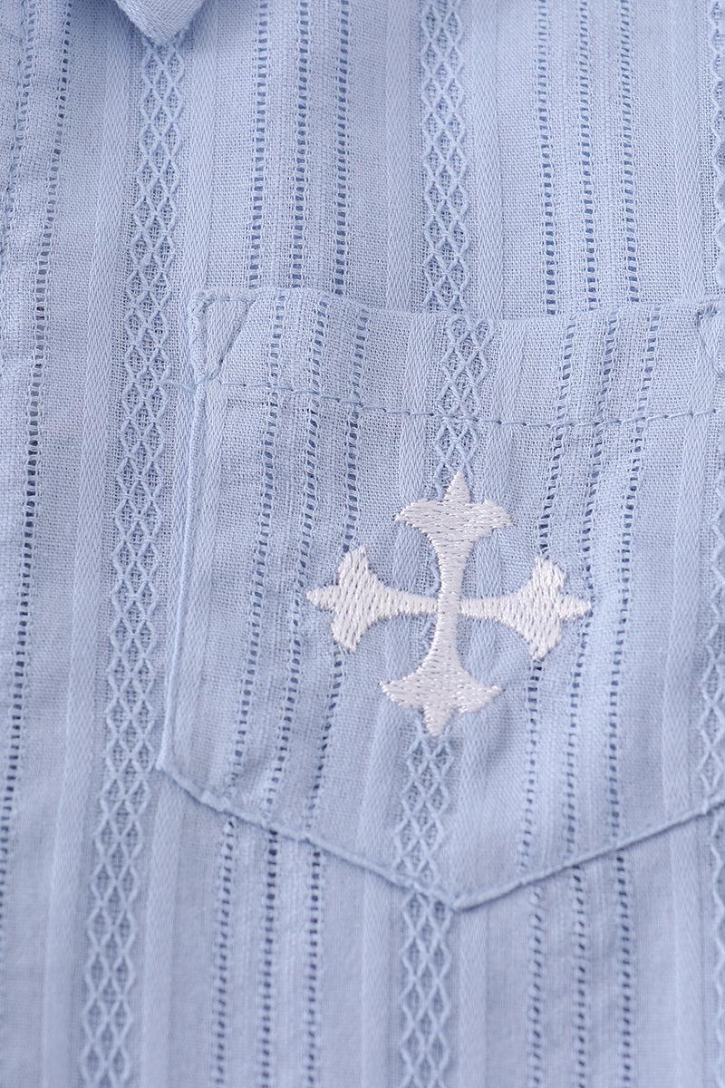 Premium Gray muslin boy shorts set Product Image
