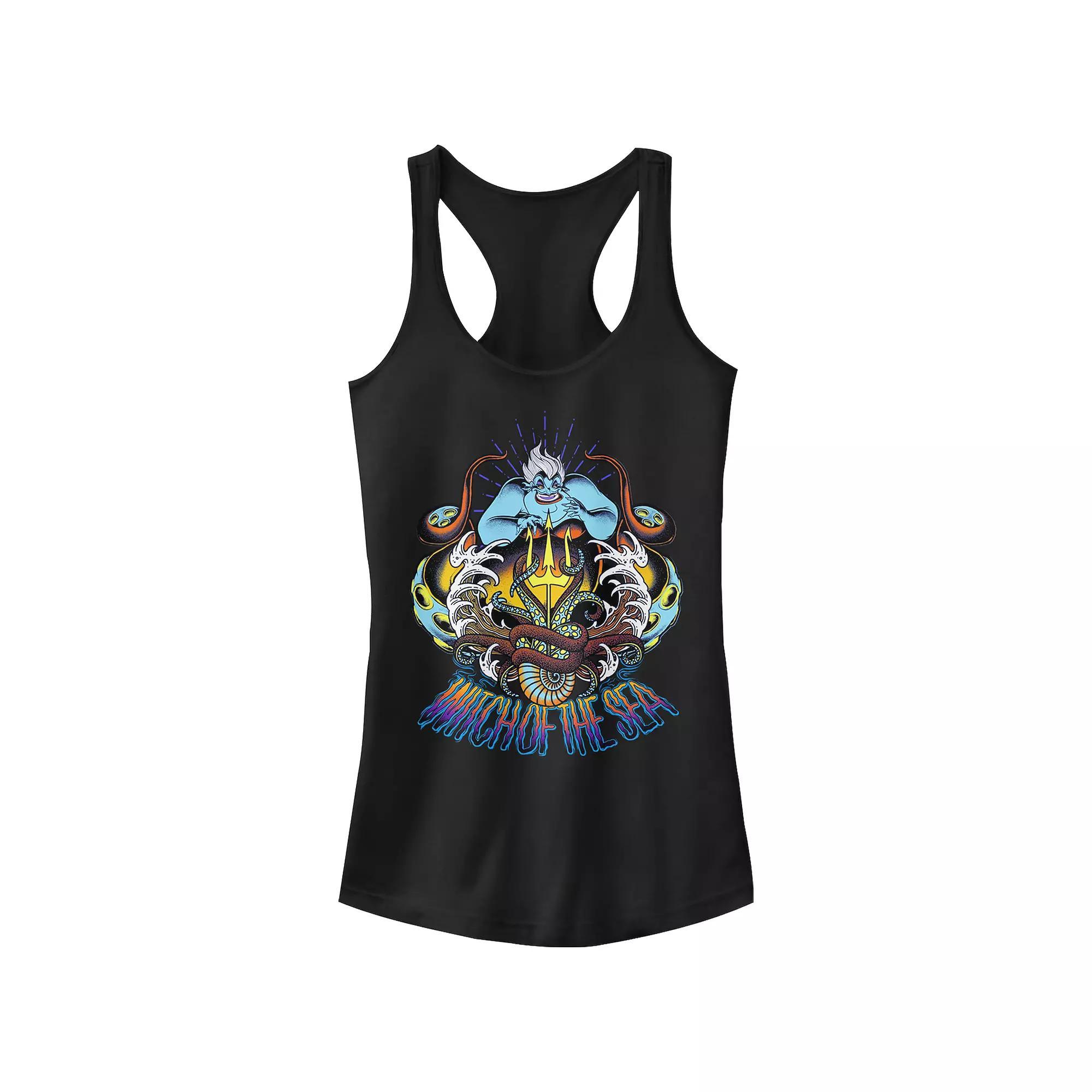 Disney Villains The Little Mermaid Ursula Witch Of The Sea Juniors' Racerback Tank Top, Girl's, Size: Medium, Black Product Image