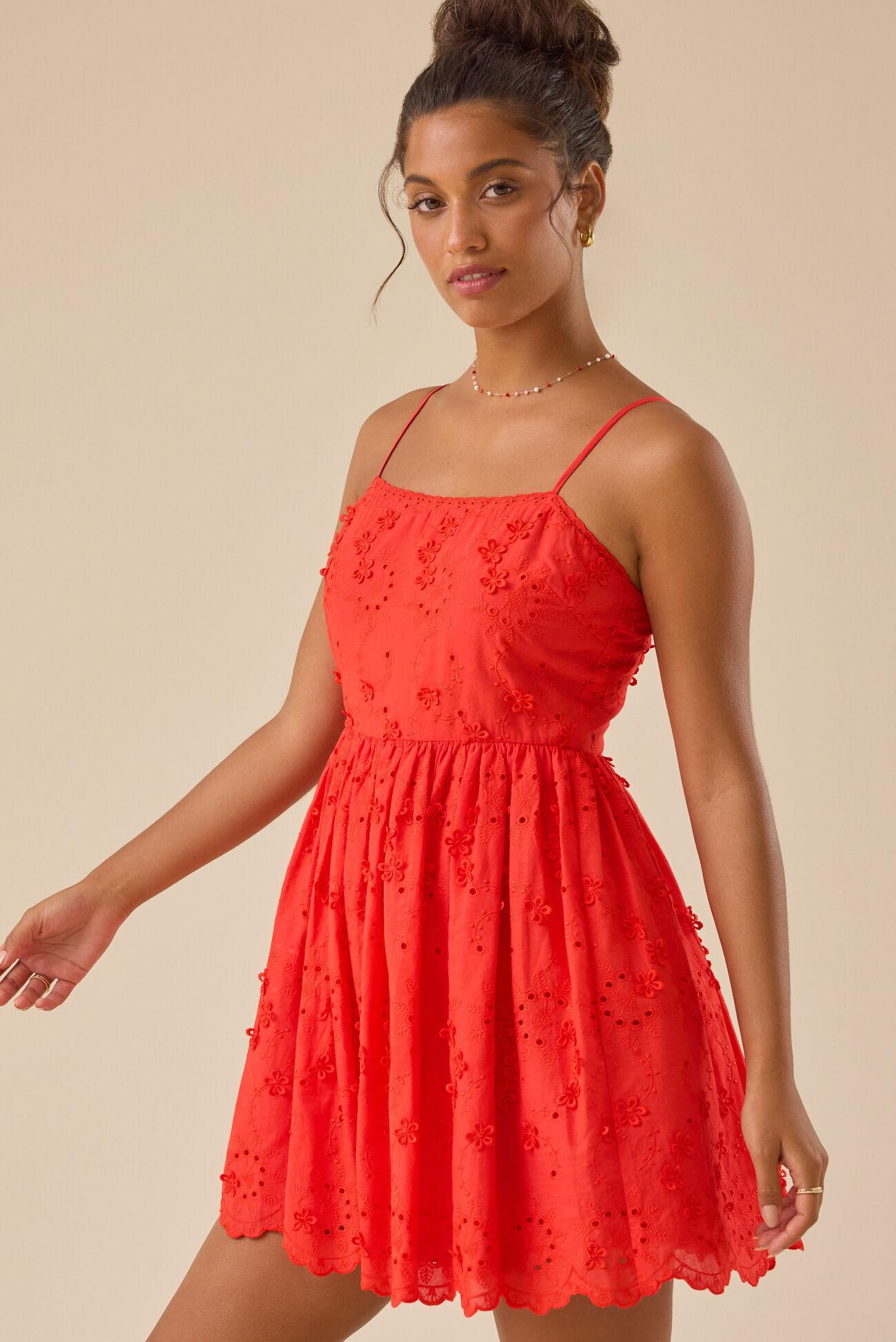 Jezebel Eyelet Mini Dress Product Image
