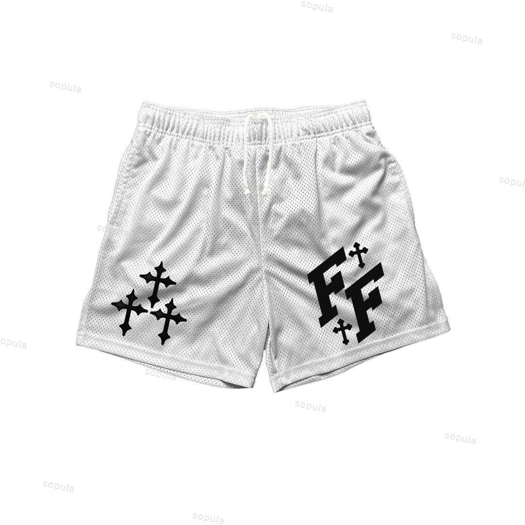 Sopula Jesus Ff Printed Casual Mesh Shorts Product Image