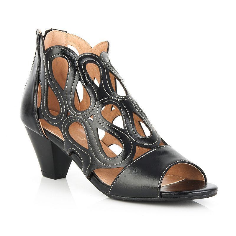 Henry Ferrera Women's Charm 2 Casual Comfort Dressy Sandals, Size: 11, Black Product Image