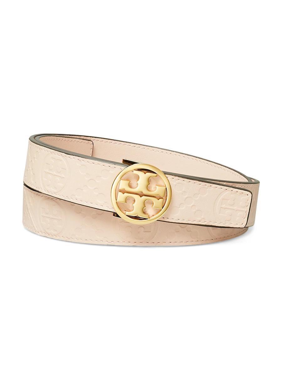 Womens Miller T Monogram Leather Belt Product Image